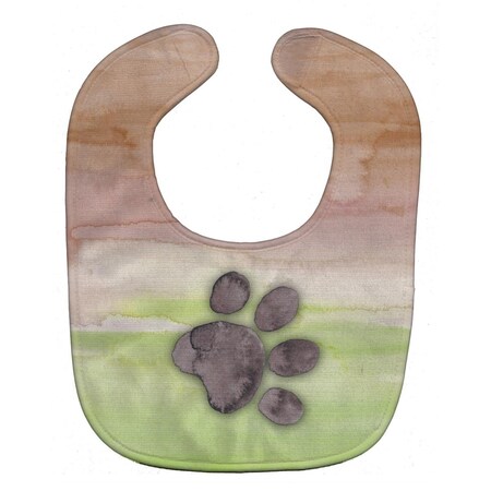 Carolines Treasures Dog Paw Watercolor Baby Bib BB7359BIB